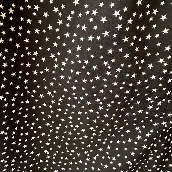 J Crew dainty black and white star pattern skirt NWT size 10 - Picture 3 of 6